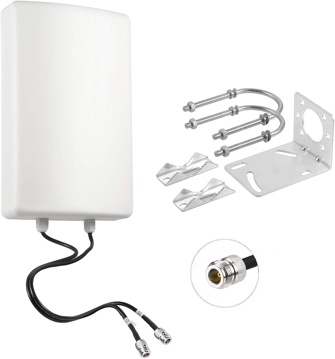 MIMO Antenna High Gain 11dBi Outdoor Omni-Directional 915mhz Long-Range Cellular LoRa Gateway Antenna with Dual N Female Connector for Helium RAK Nebra Bobcat Hotspot HNT Miner Mining