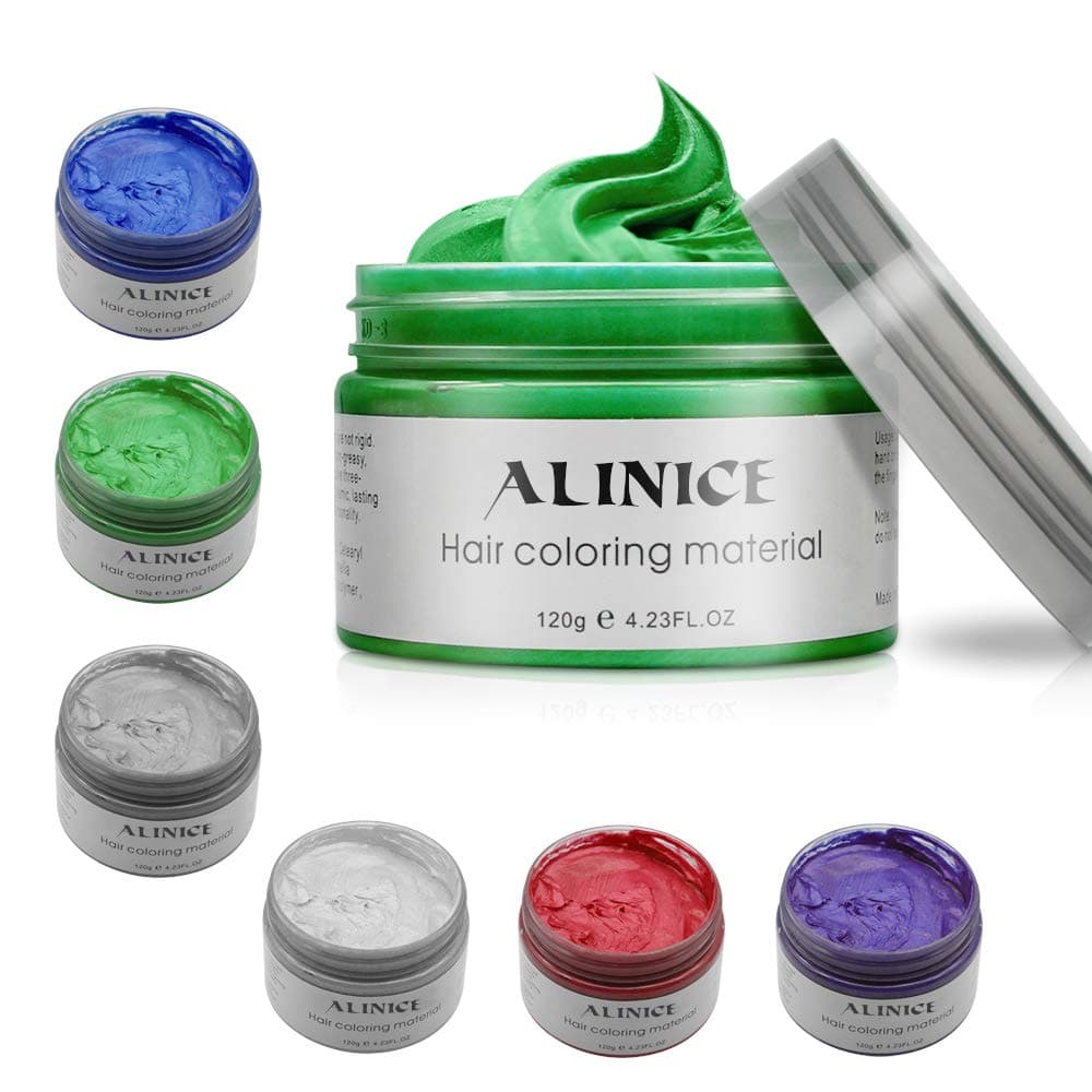 Hair Wax Color - Wax Hair Dye Men and Women Professional Hair Pomades, Long-lasting Moisturizing Modelling Hair Styling Fluffy Matte Hair Mud Gel Cream