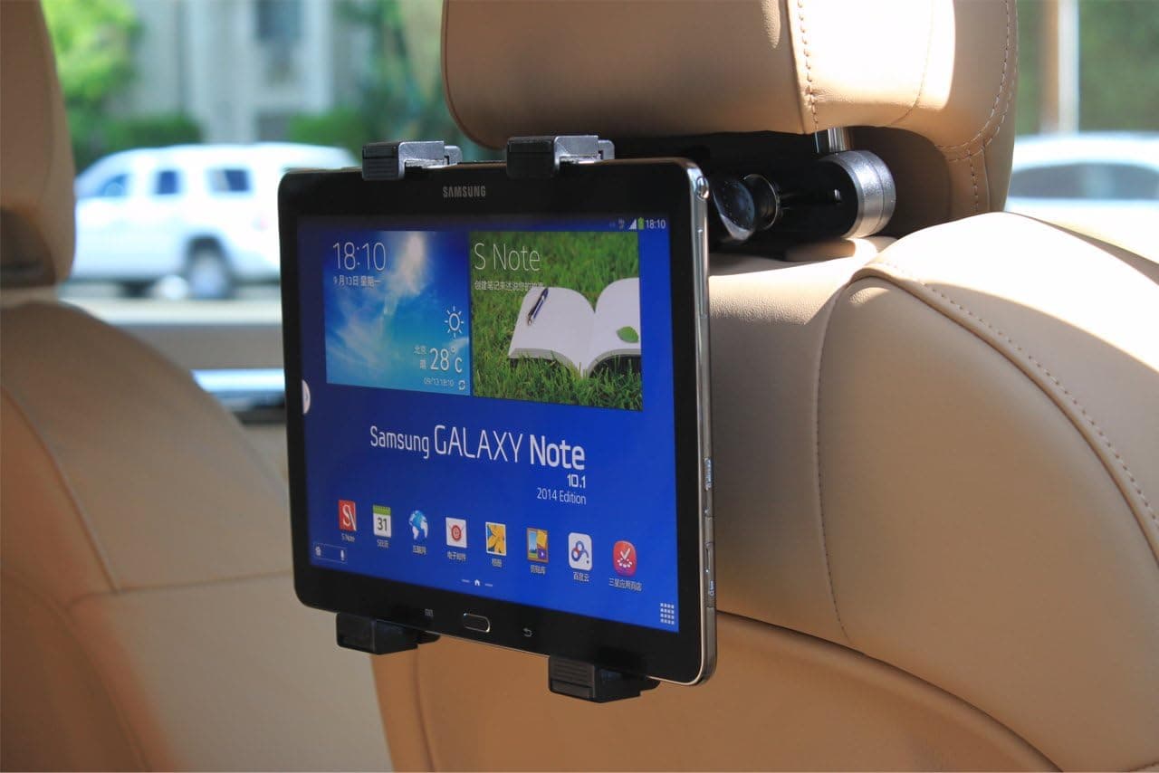 Aleratec Headrest Mount Swivel Rear Seat Car Holder for Tablets from 7-10in