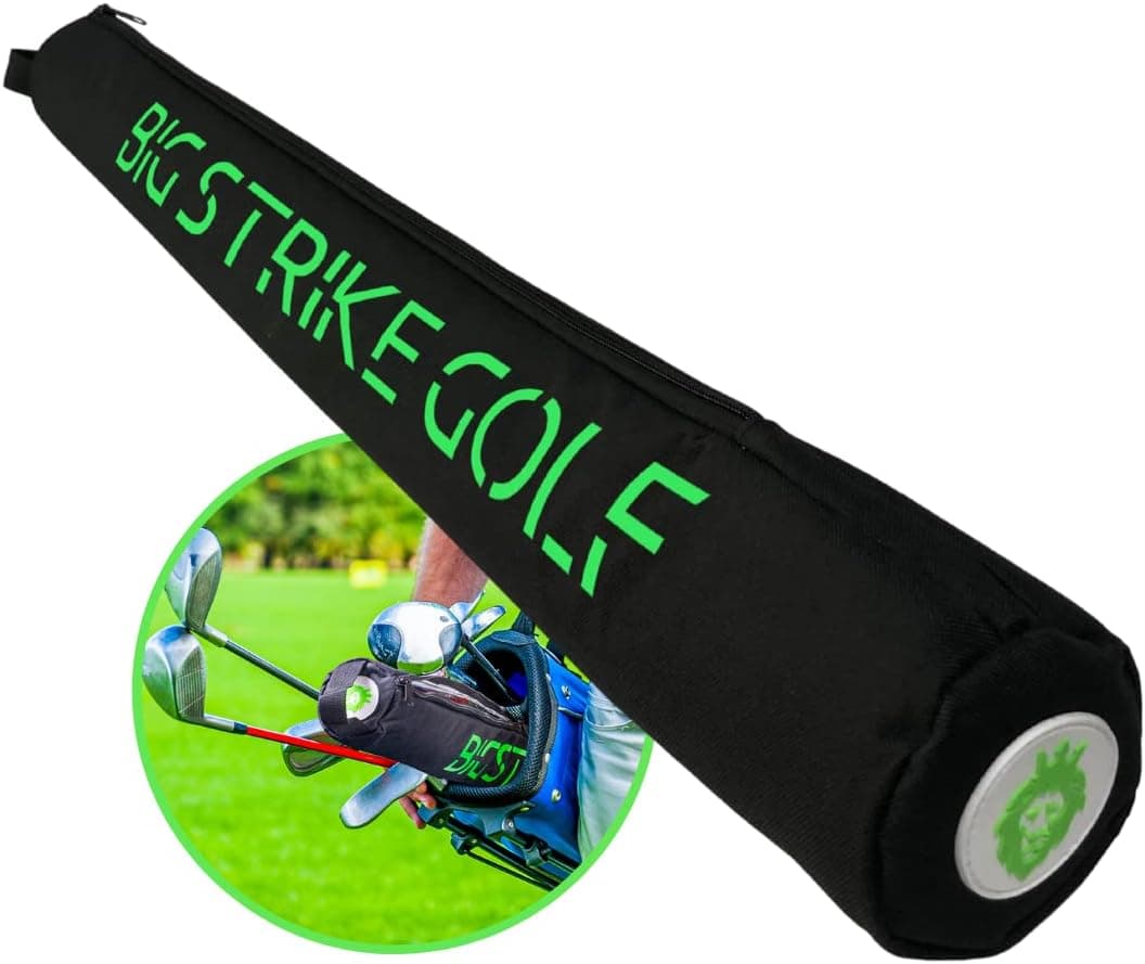 Big Strike Golf - Beer Sleeve for Golf Bag, Fully Insulated Beer Sleeve Cooler. Fits 7 Cans Discreetly in Your Golf Bag. Keeps Beverages Ice Cold While Playing Golf. Great Gift.