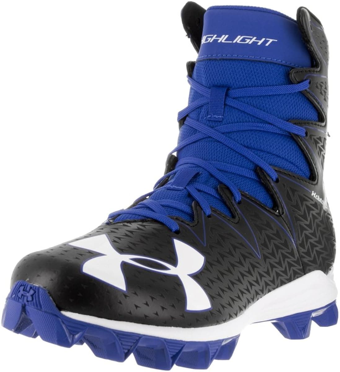 Under Armour Men's Highlight RM Football Cleat Black/Team Royal Size 8.5 M US