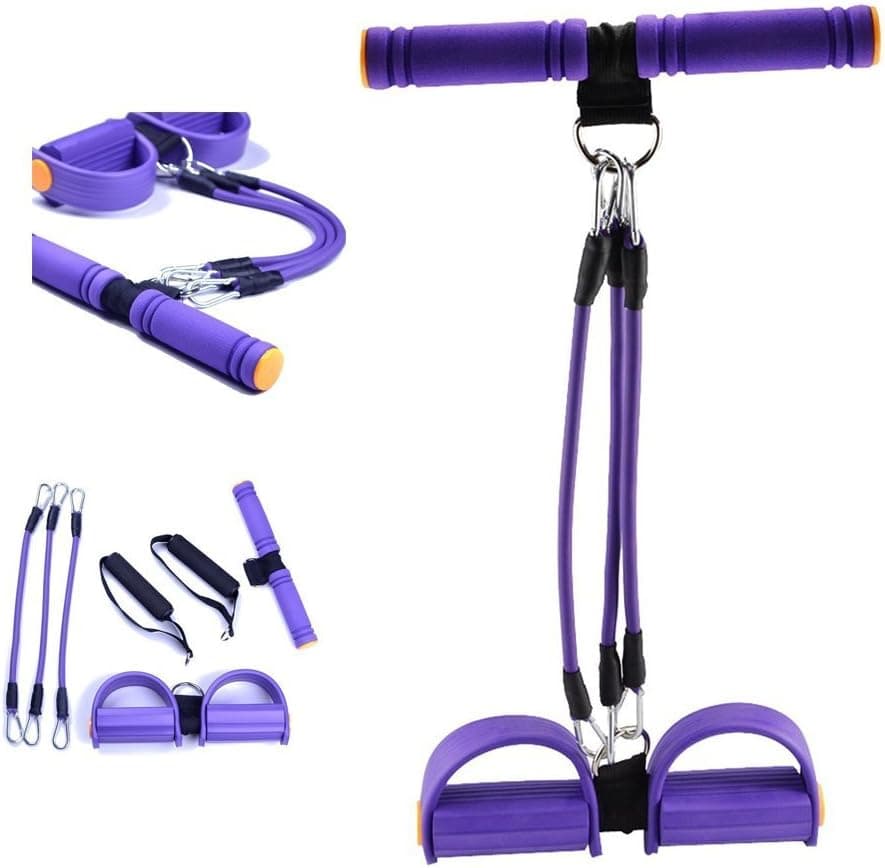 Resistance Exercise Latex Tension Bands - Fitness Equipment Fit for Situps Stretching and Chest Expander - Set of 3
