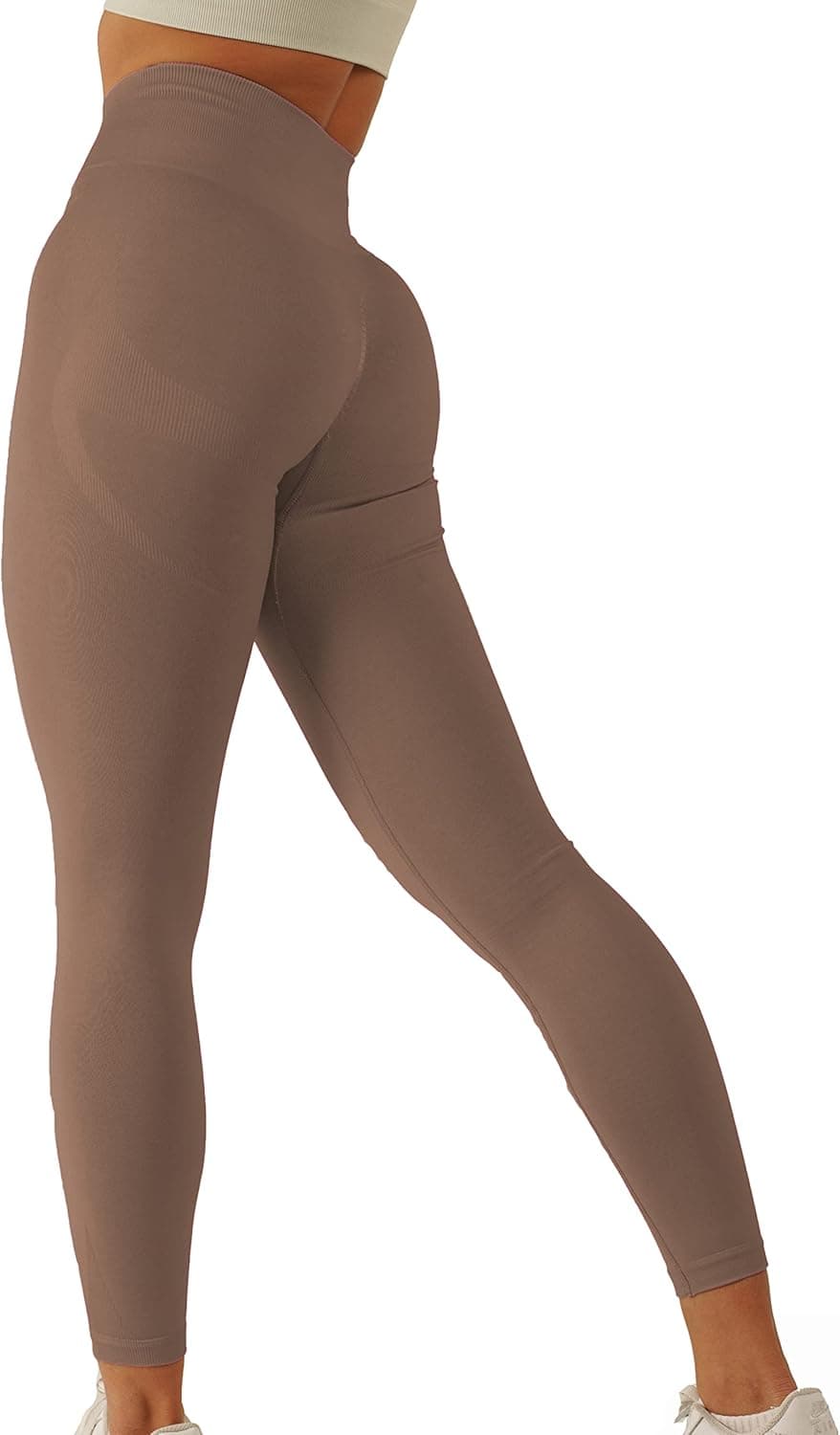 FRESOUGHT Scrunch Butt Lifting Workout Leggings for Women Seamless High Waisted Smile Contour Yoga Pants