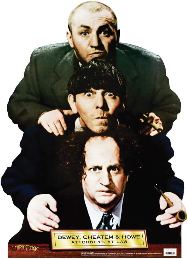 Advanced Graphics The Three Stooges Life Size Cardboard Cutout Standup - Dewey, Cheatem & Howe