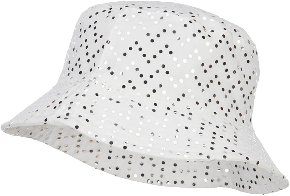 Ladies Bling Disk Bucket Hat