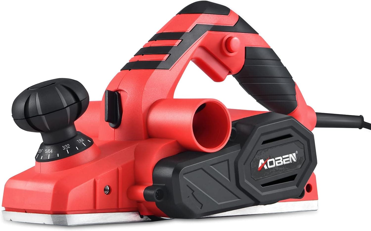 AOBEN 7-Amp Electric Hand Planer, 16000Rpm 3-1/4-Inch Wood Planer, with Adjustable Planing Depth Power Planer for Woodworking Chamfer Home DIY