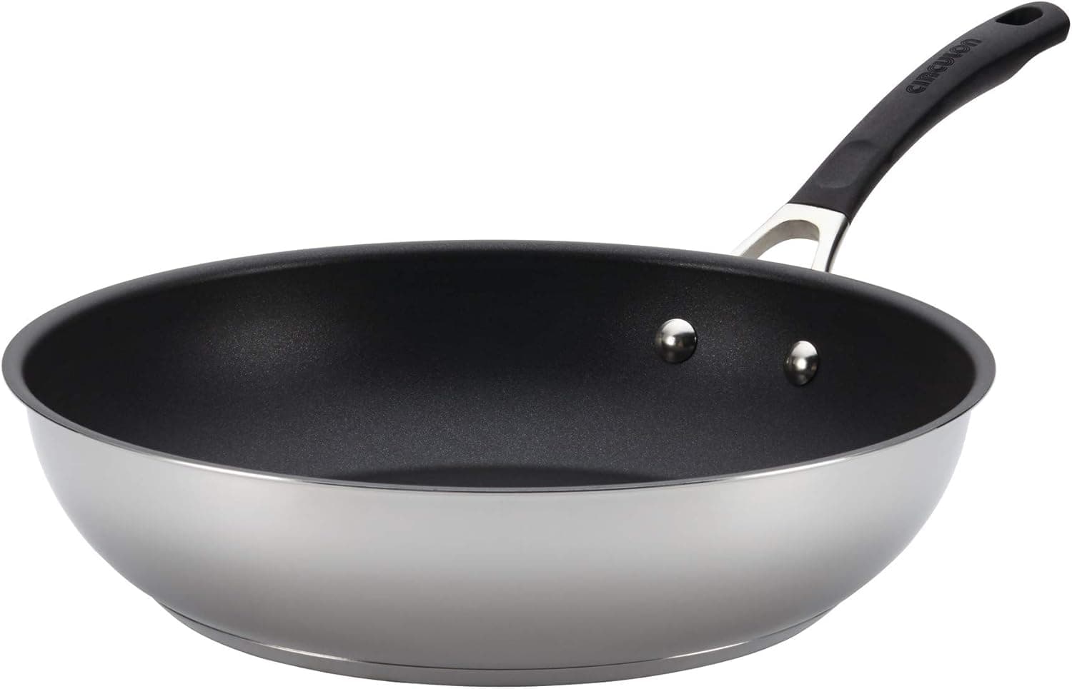 Circulon Innovatum Stainless Steel 12.5-Inch Deep Skillet