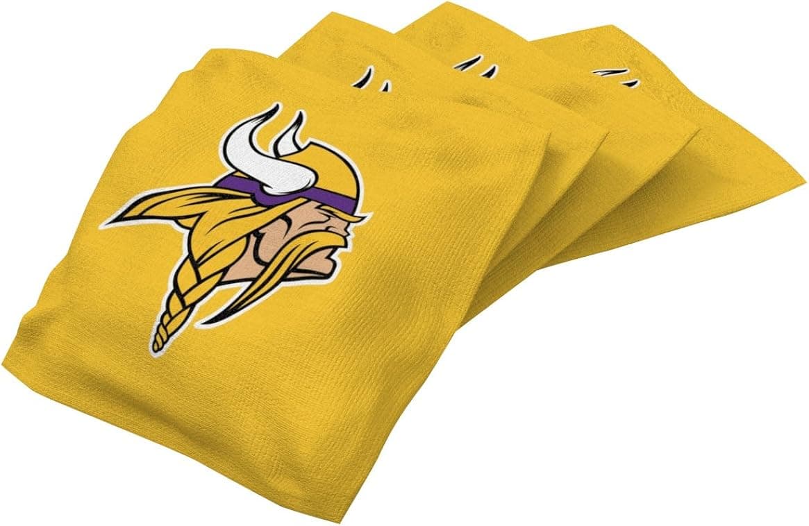 Wild Sports NFL Unisex Authentic Cornhole Bean Bag Set (4 Pack)