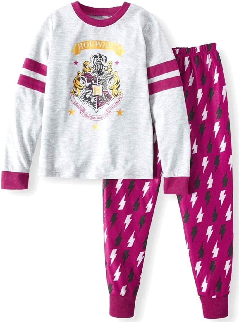 Harry Potter Girl's Long Sleeve 2-Piece Pajama Sleep Set