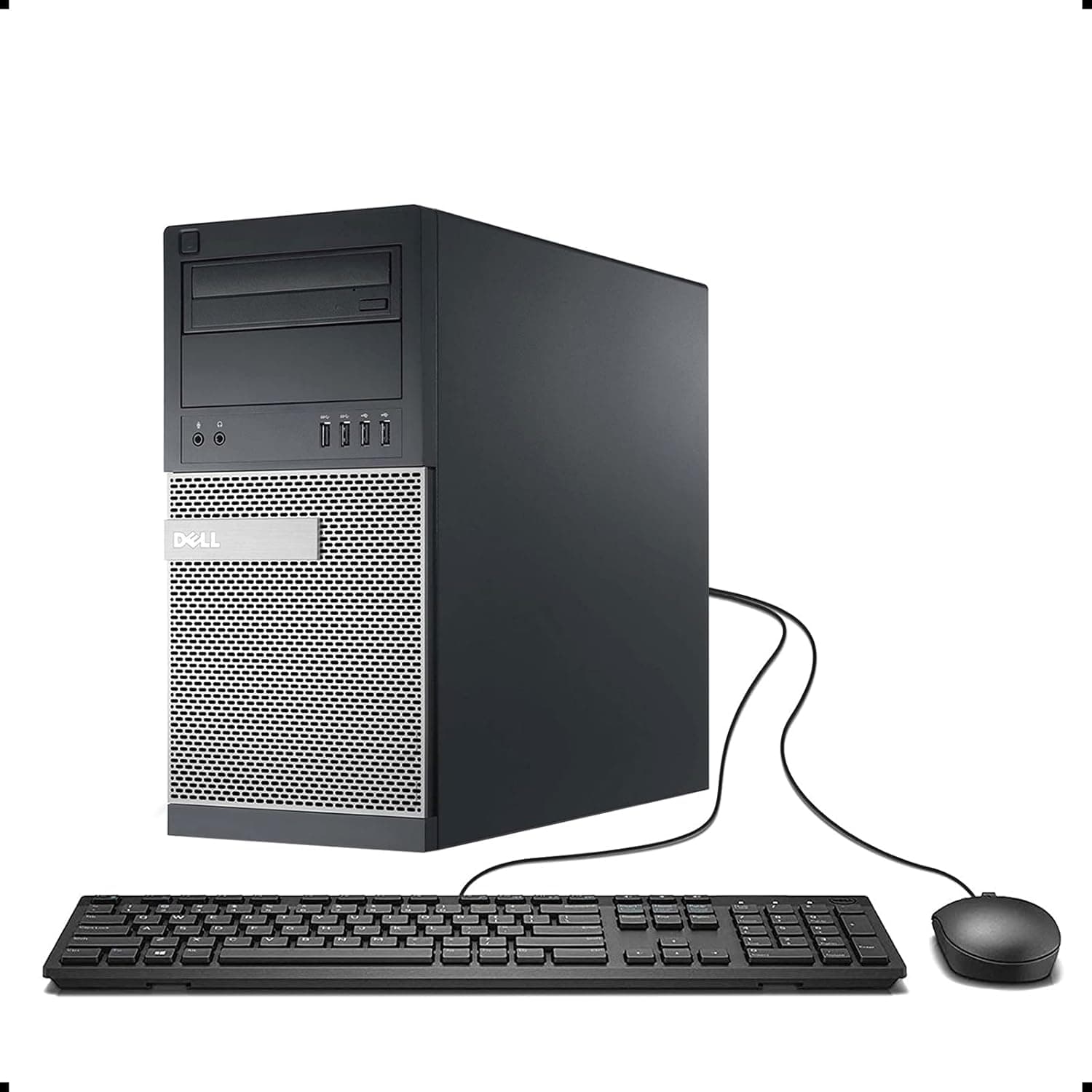 Dell Optiplex 990 Tower Business Desktop Computer, Intel Quad Core i5-2400 up to 3.4Ghz CPU, 8GB DDR3 RAM, 500GB HDD, DVD, VGA, Windows 10 Professional (Renewed)