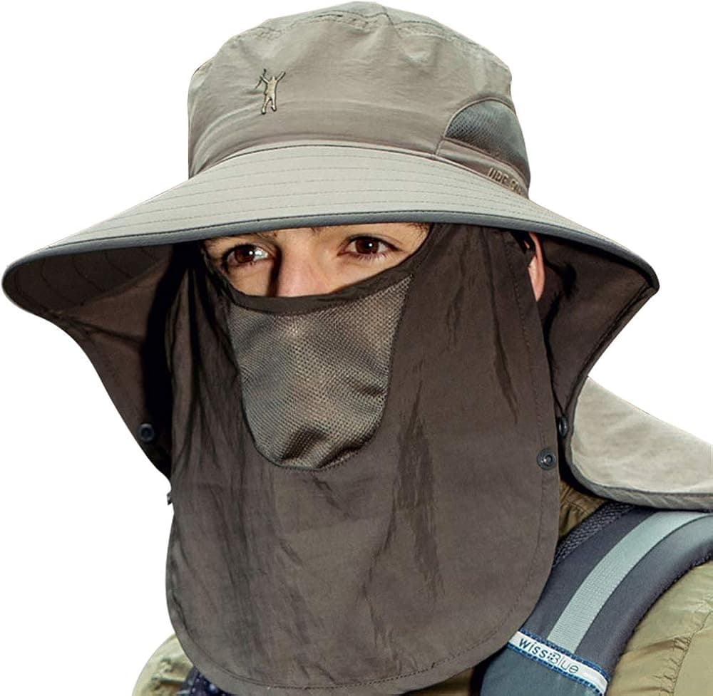 Cooltto Sun Hat with Neck & Face Cover Breathable Waterproof UV Protection 50+