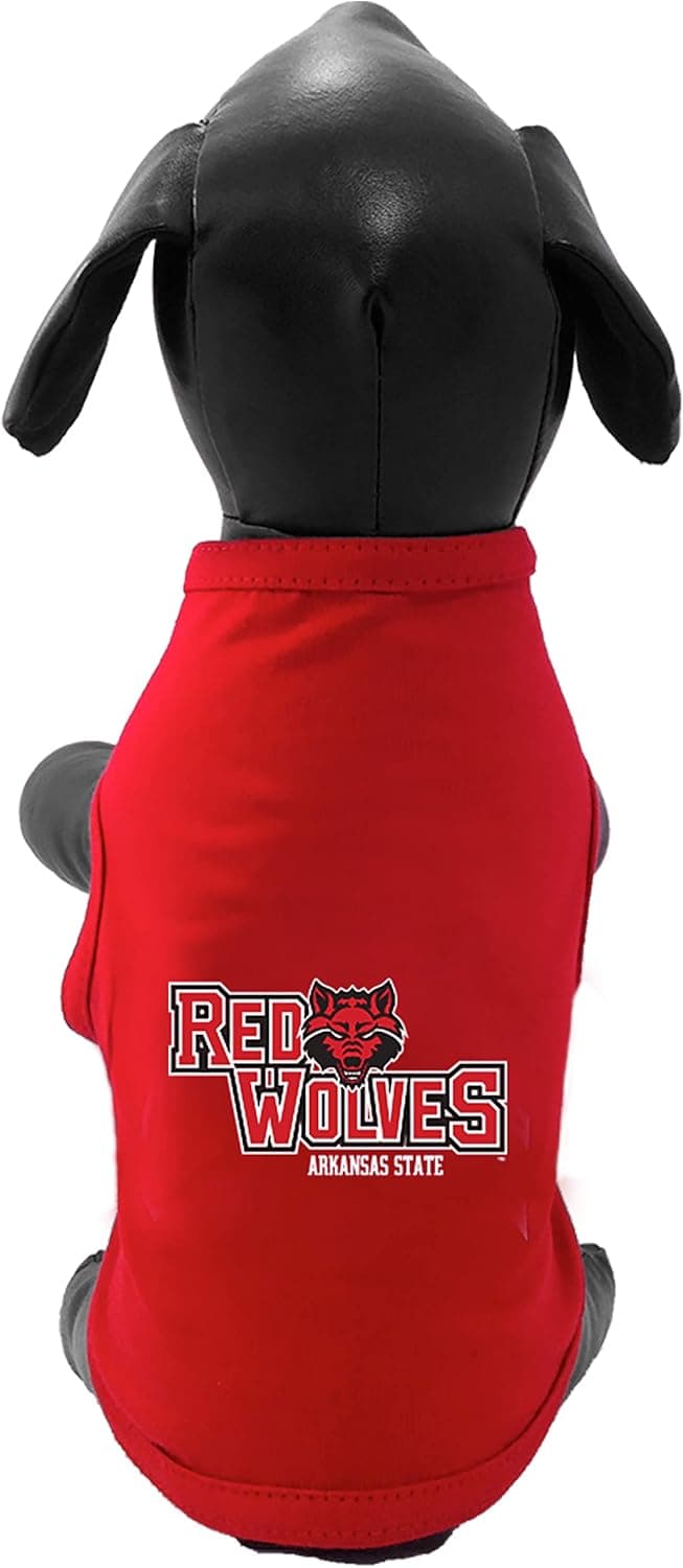 All Star Dogs NCAA Arkansas State Red Wolves Cotton Lycra Dog Tank Top