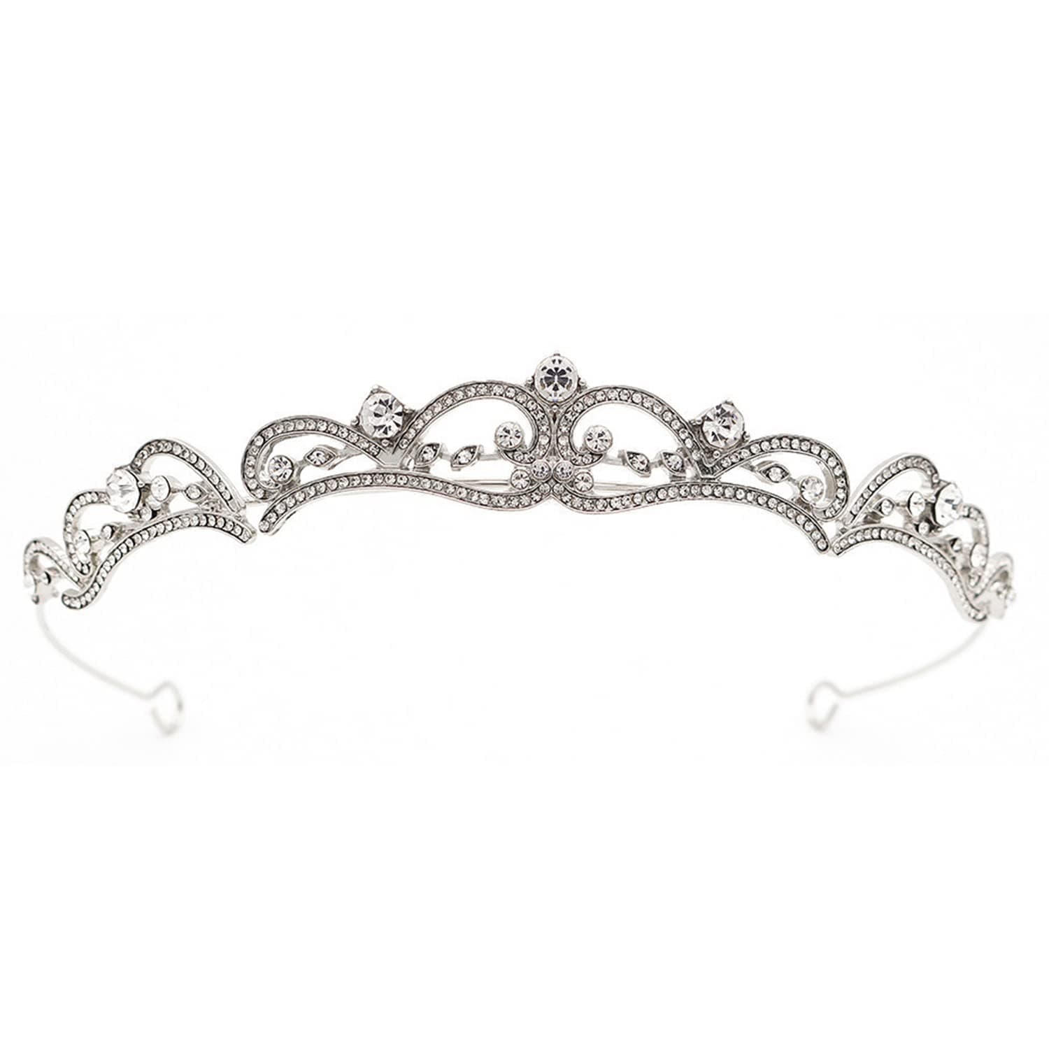 Tiaras for Women, Aprince Silver Tiaras for Girls Tiaras and Crowns for Women Wedding Tiara for Bride Crown Princess Tiara Birthday Tiara for Women Princess Tiaras Crowns for Women Crowns for Girls Halloween, Christmas Cosplay