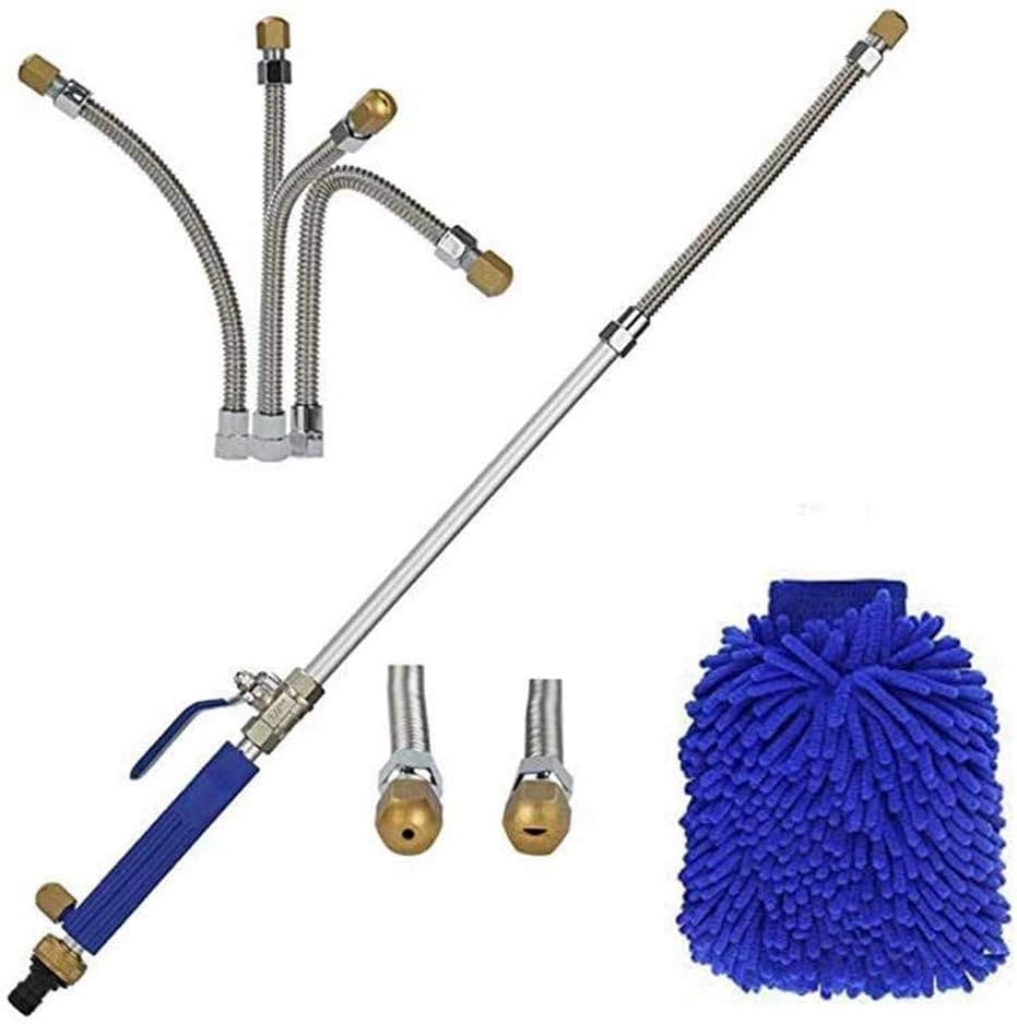 7PCS High Pressure Car Sprayer Washer EVA Metal Handle Portable No Leak Water Wash Pump Pressure Water Gun for Car Washing, Plants Watering, Pets Shower, Cleaning