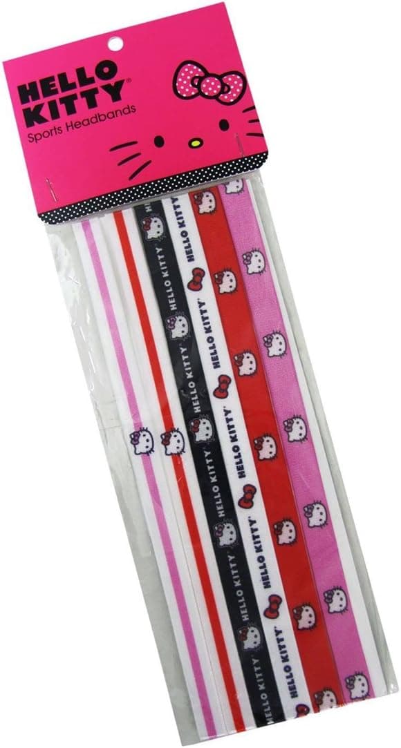 Hello Kitty Sports Mini Headbands (Pack of 6)
