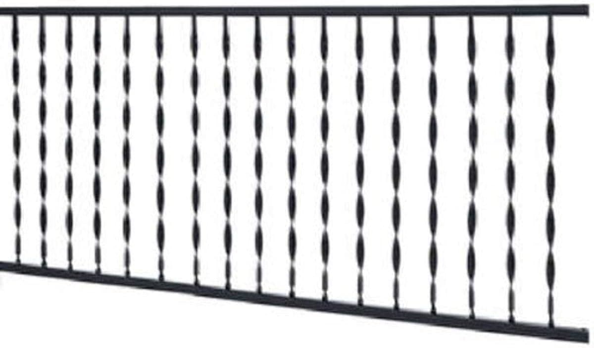 GILPIN IRONWORKS 573 4' Black Windsor Rail
