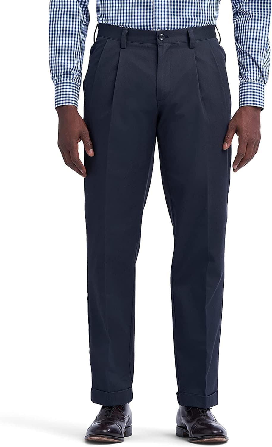 IZOD Men's American Chino Double Pleated Pant