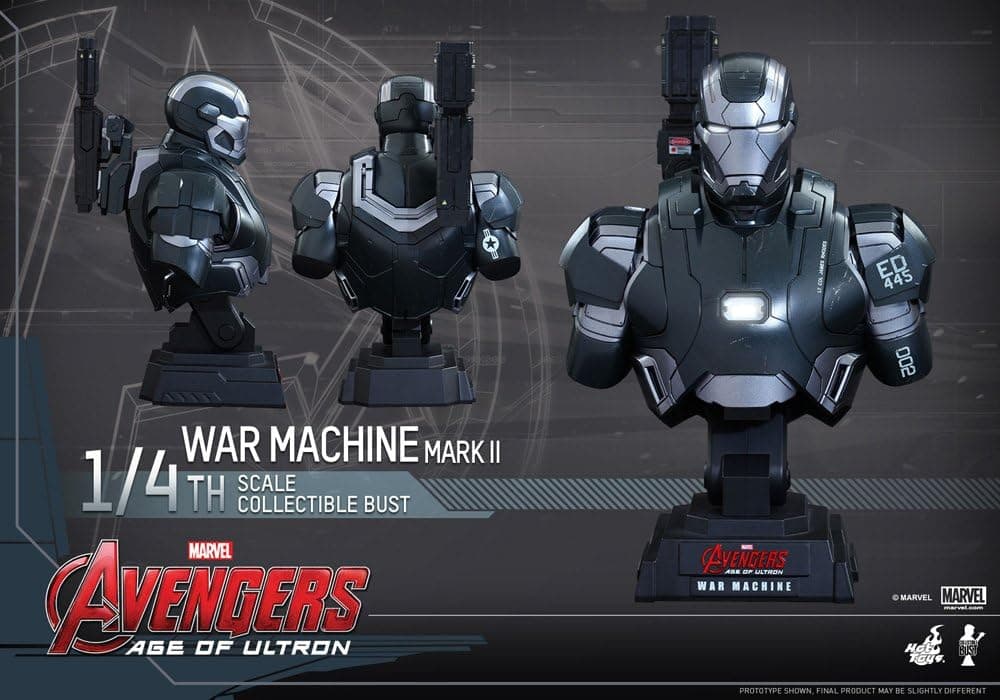 [ Hot Toys bust ' Avengers / Age of Urutoron ' War Machine mark 2 1/4 scale bust plastic Painted figures