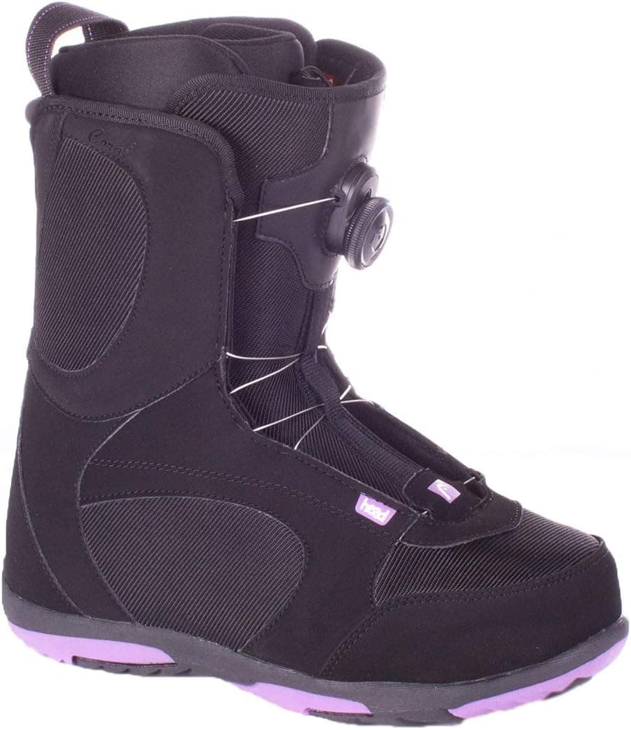 Head Women's Coral Boa Quick-Dry Freeride Snowboard Boots, Black/Purple, 245
