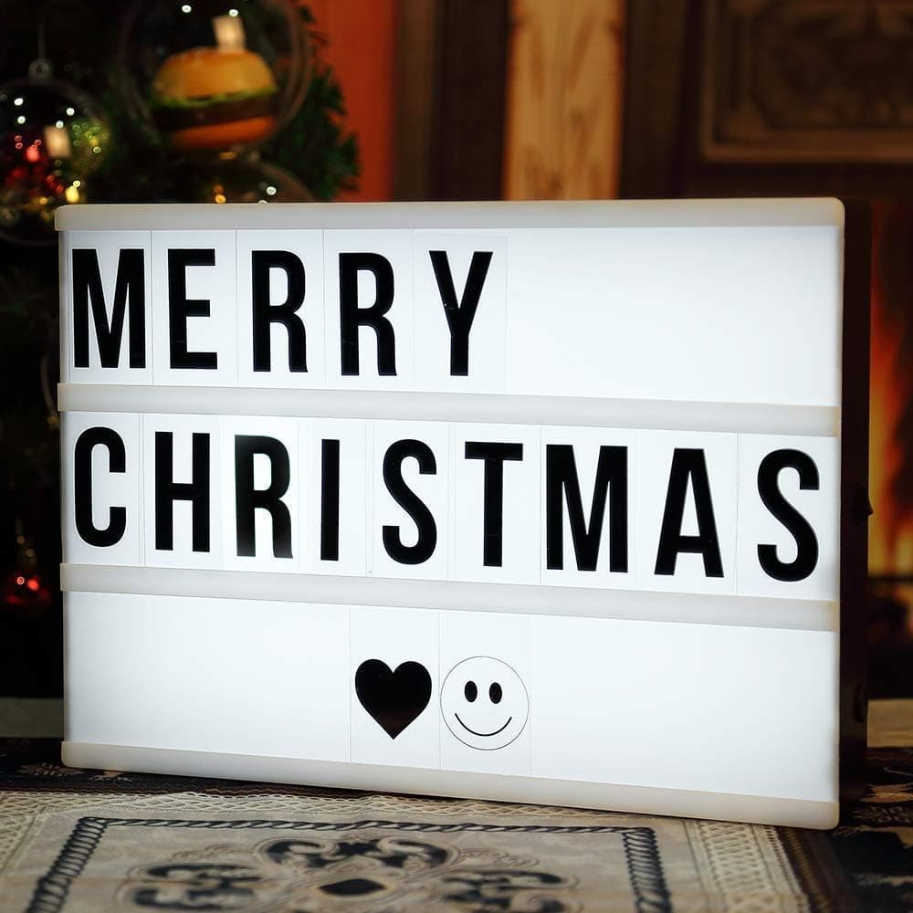 Cinema Light Box, AGM LED A4 Size Cinematic Light Box with 90 Letters