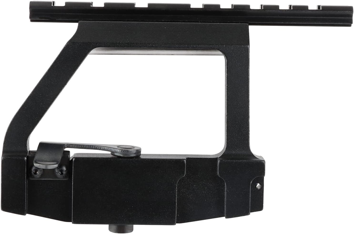 ToopMount Weaver Rail, Sight Mount 8 Slots Rail Mount Heavy Duty Base for 20mm Scope Optics with Quick Adjustable Lever, for Red Dot Sight, Scope Optics, Comes with Allen Wrench, Aluminum, Black