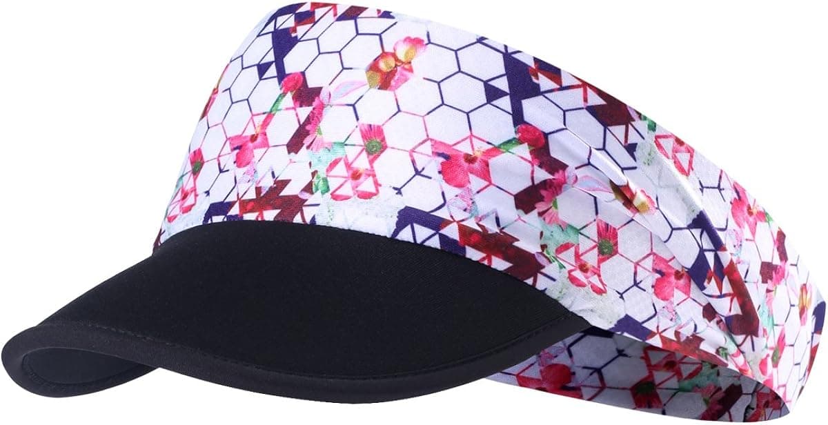 Sun Visors for Women - Yoga Headband Outdoor Peaked Golf Cap Headwear Visor Hat Race Gear