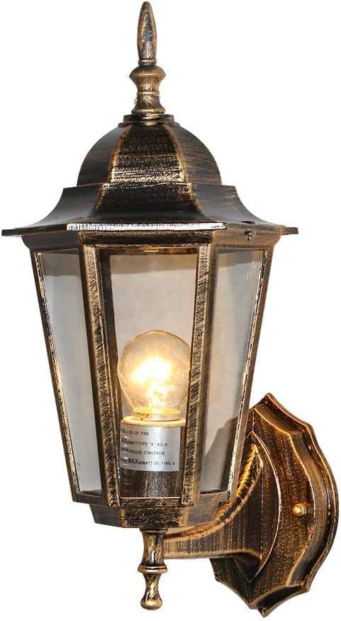 LNC Outdoor Wall Sconces Garden Patio Porch Wall Lamp Bronze