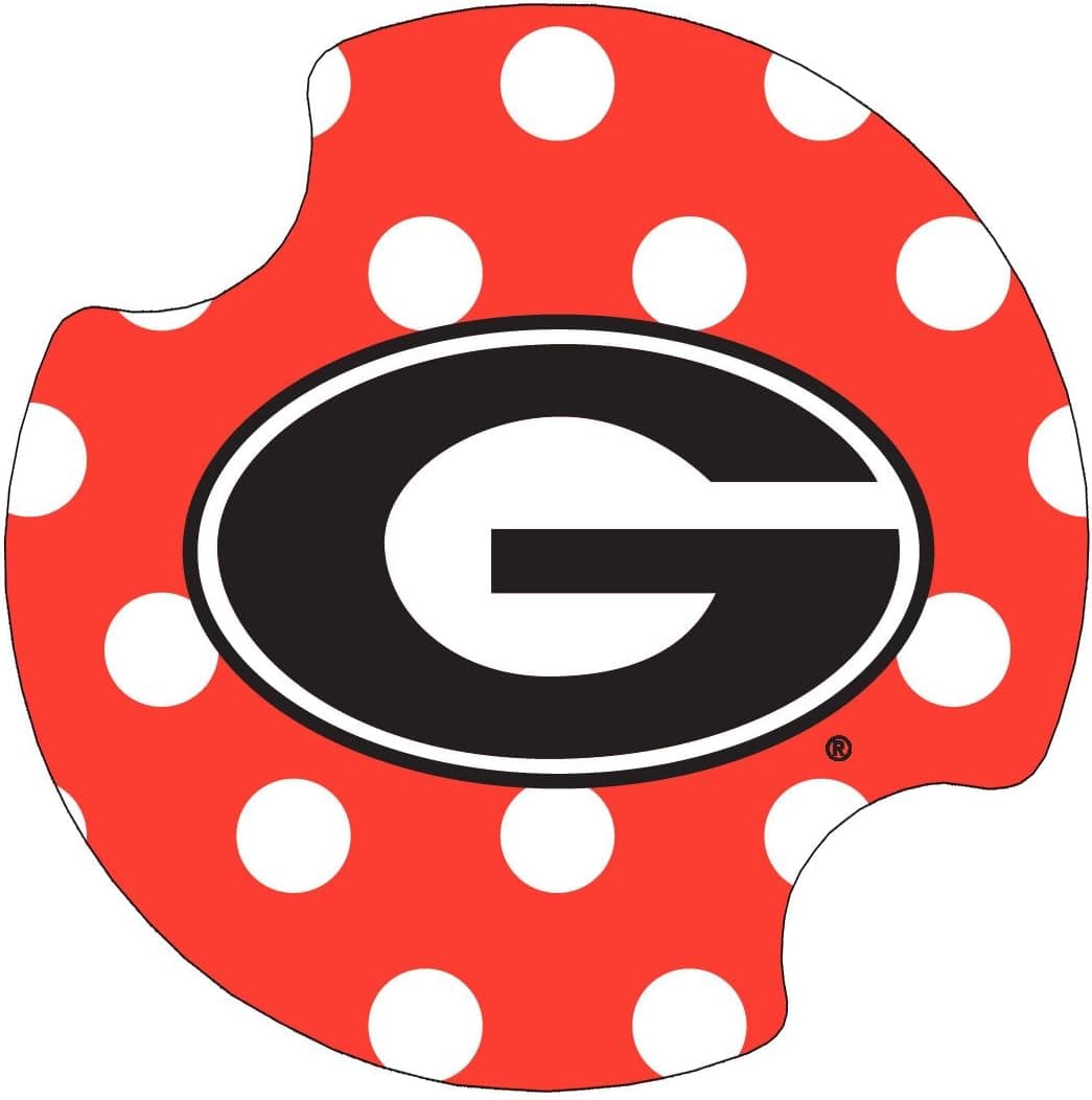 Thirstystone University of Georgia Dots Car Cup Holder Coaster, 2-Pack (DUGA2)