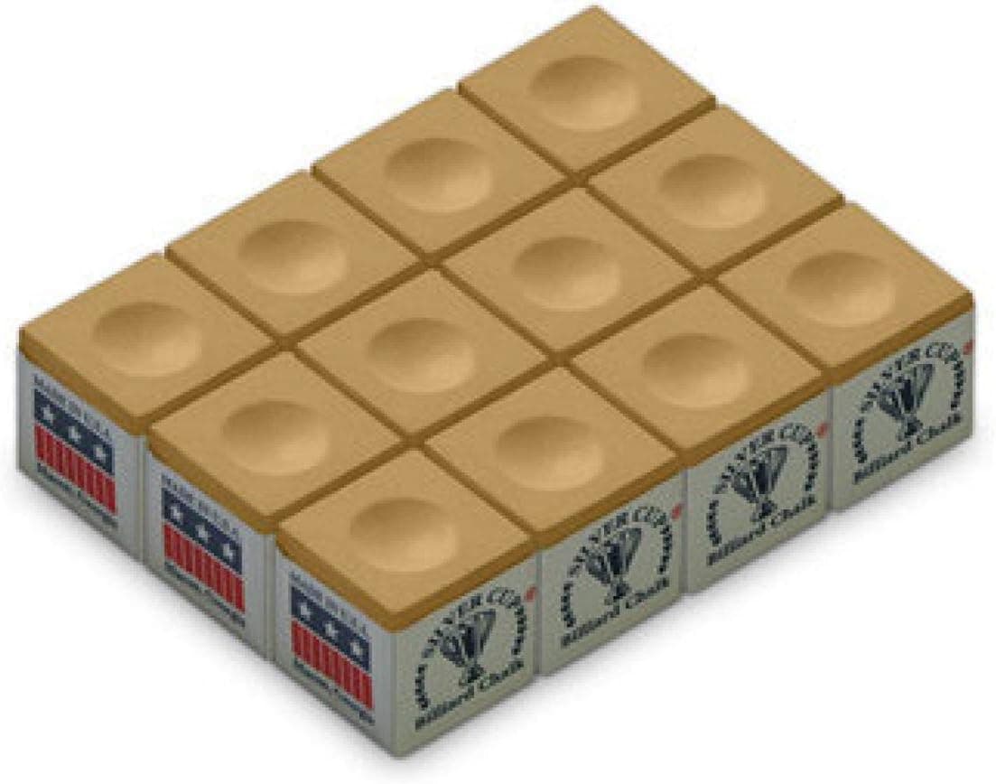 Silver Cup Chalk, Tan, 12-Piece Box