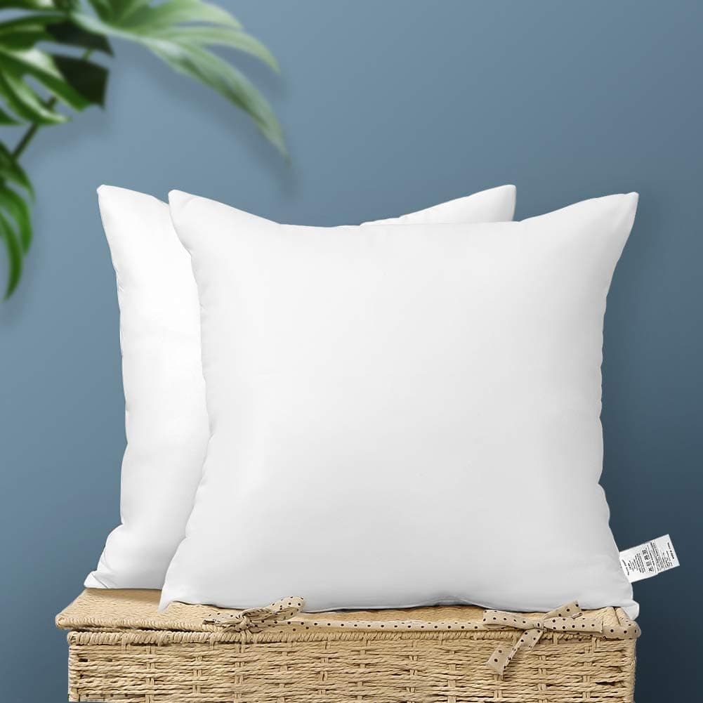 Artscope Throw Pillow Inserts Set of 2, Premium Fluffy Cushion Stuffer Sham Square Inner Soft for Couch or Bed, Indoor Decorative Pillows Inserts 18x18 Inch