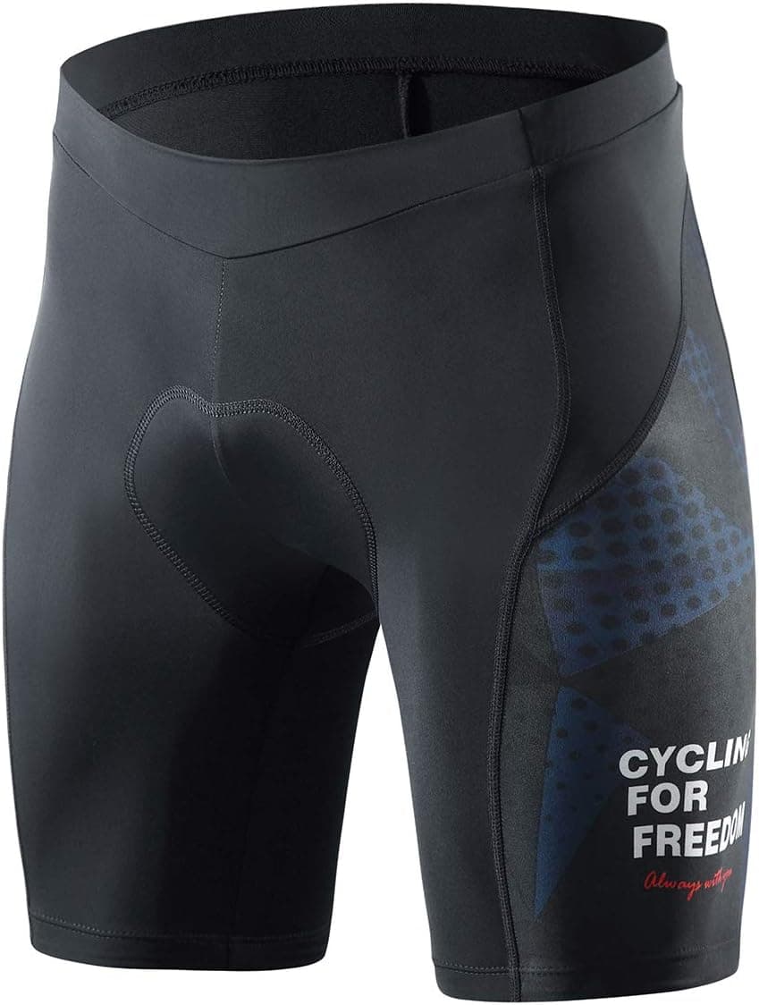Santic Men’s Cycling Shorts Motorcycle Bike Riding Tights 3D Padded Quick-Dry Half