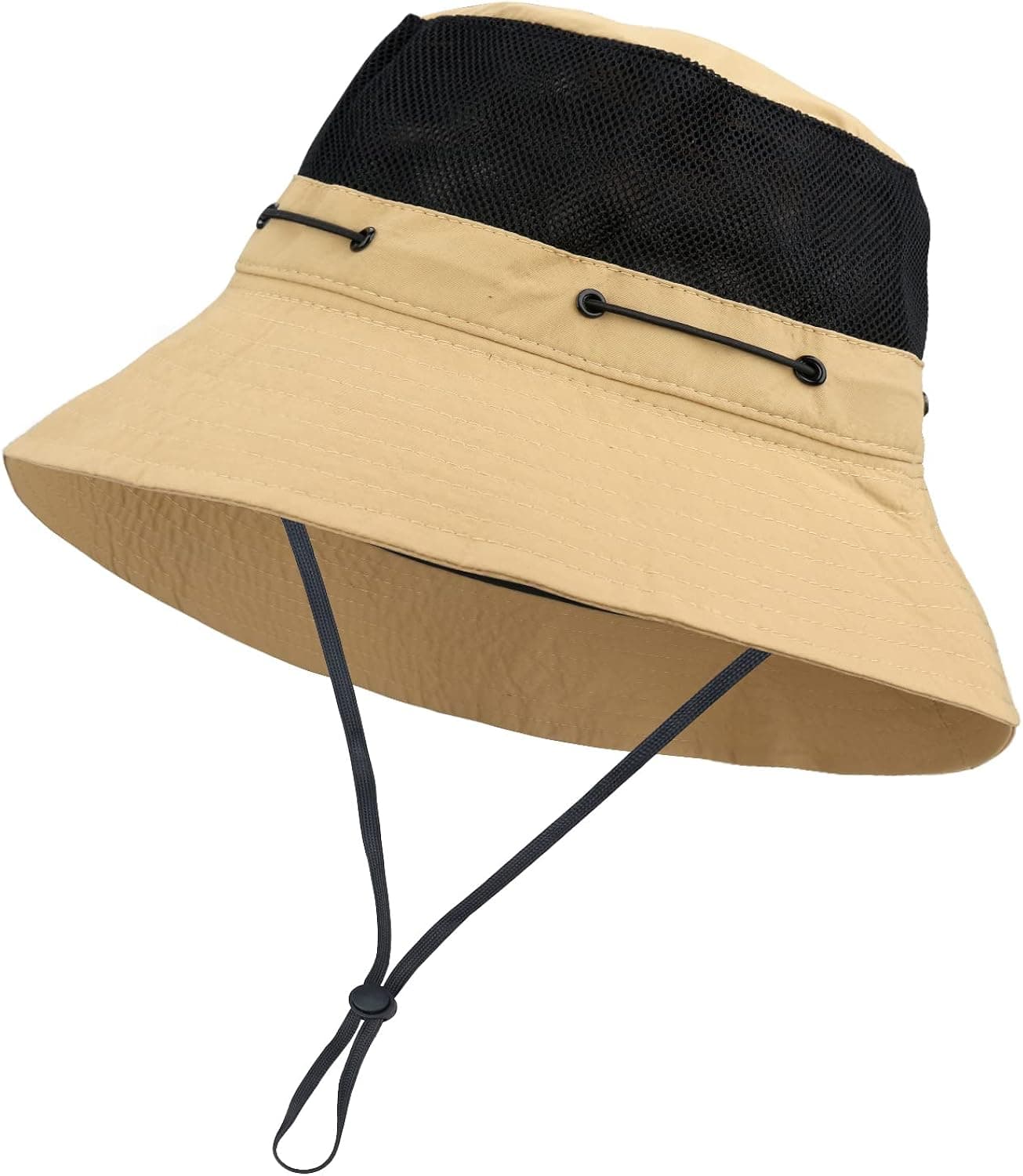 Fishing Hat Sun Protection Mesh Bucket Hat for Men & Women Wide Brim Sun Hat Safari Cap Outdoor Garden