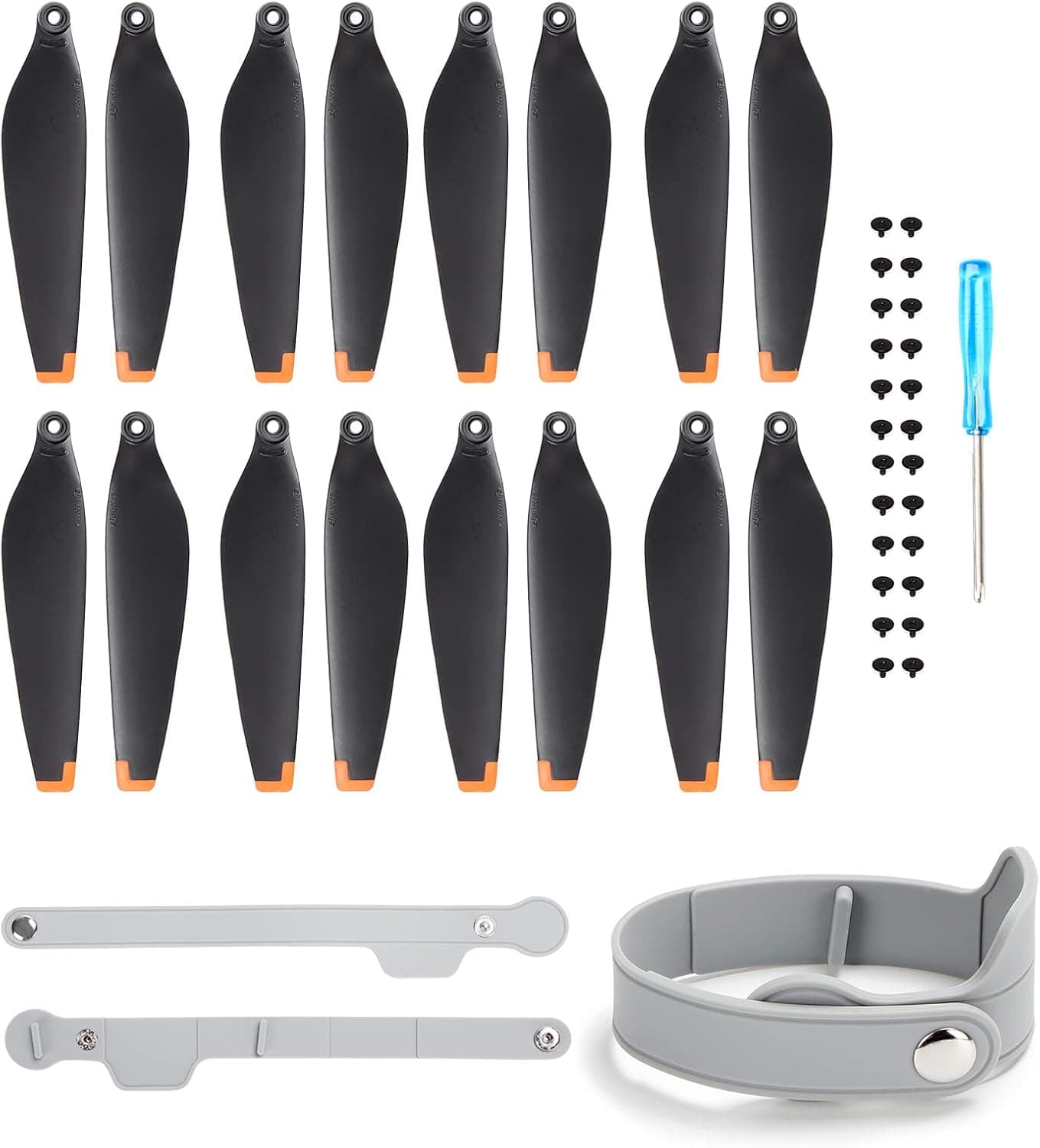 16Pcs Mini 3 Pro Propellers+Propeller Strap for DJI Mini 3 Pro Low-Noise Blades Props Wings Kit Accessories