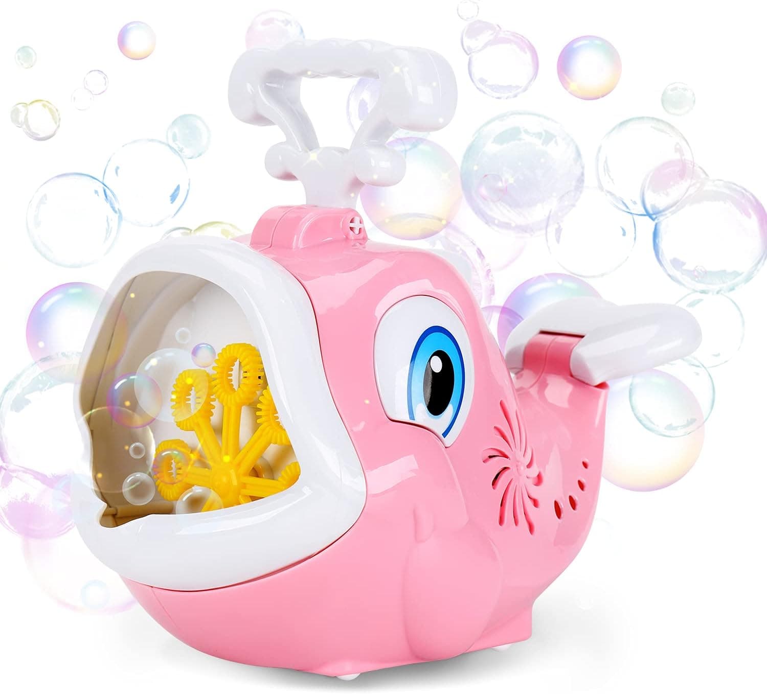 Bubble Machine, Dolphin Bubble Blower 1800+ Bubbles per Minute, Automatic Bubble Maker with Music for Kids Toddlers Boys Girls Indoor Outdoor