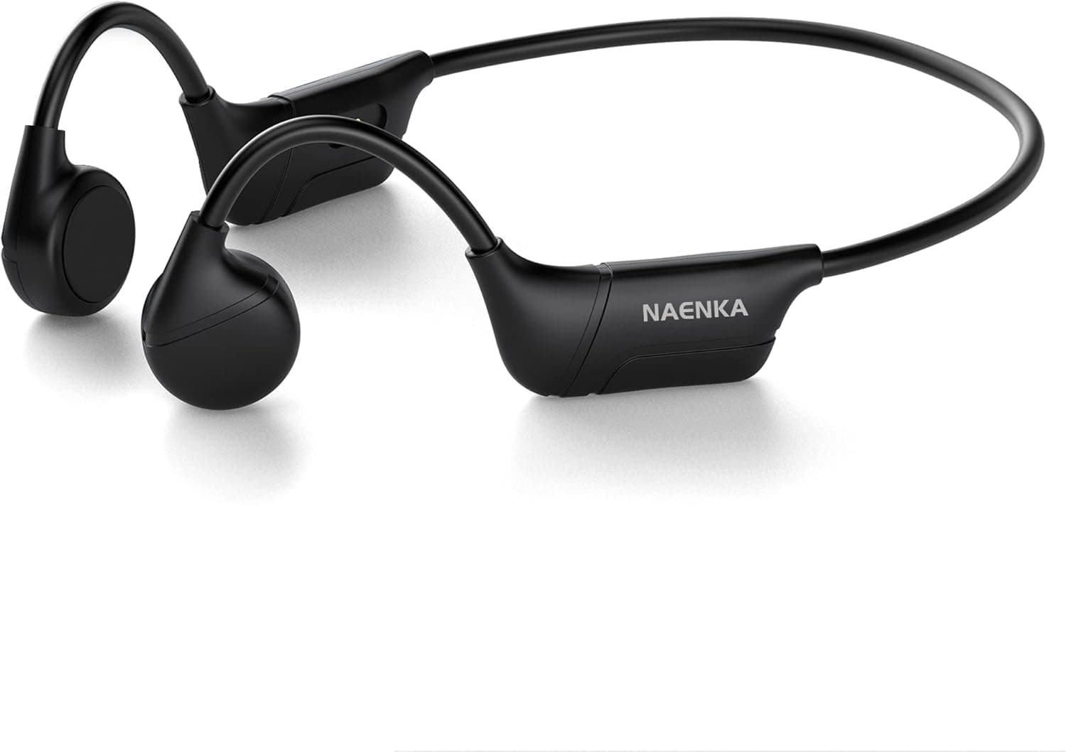 Naenka Bone Conduction Headphones, Bluetooth 5.0 Open Ear Headphones with Mic, IPX6 Waterproof Wireless Headphones with Magnetic Charging for Sports