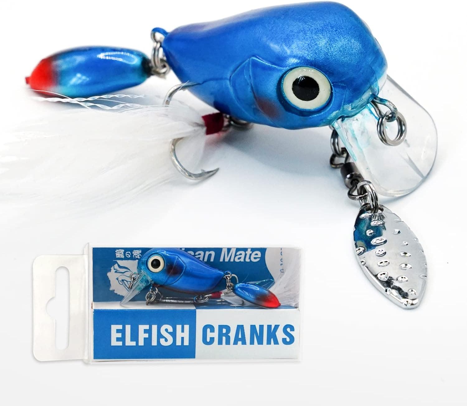 Pelican Mate Crankbaits for Bass Fishing Shallow Diving Fishing Lures Topwater Swimbaits Freshwater and Saltwater 1.5’’/0.2 oz