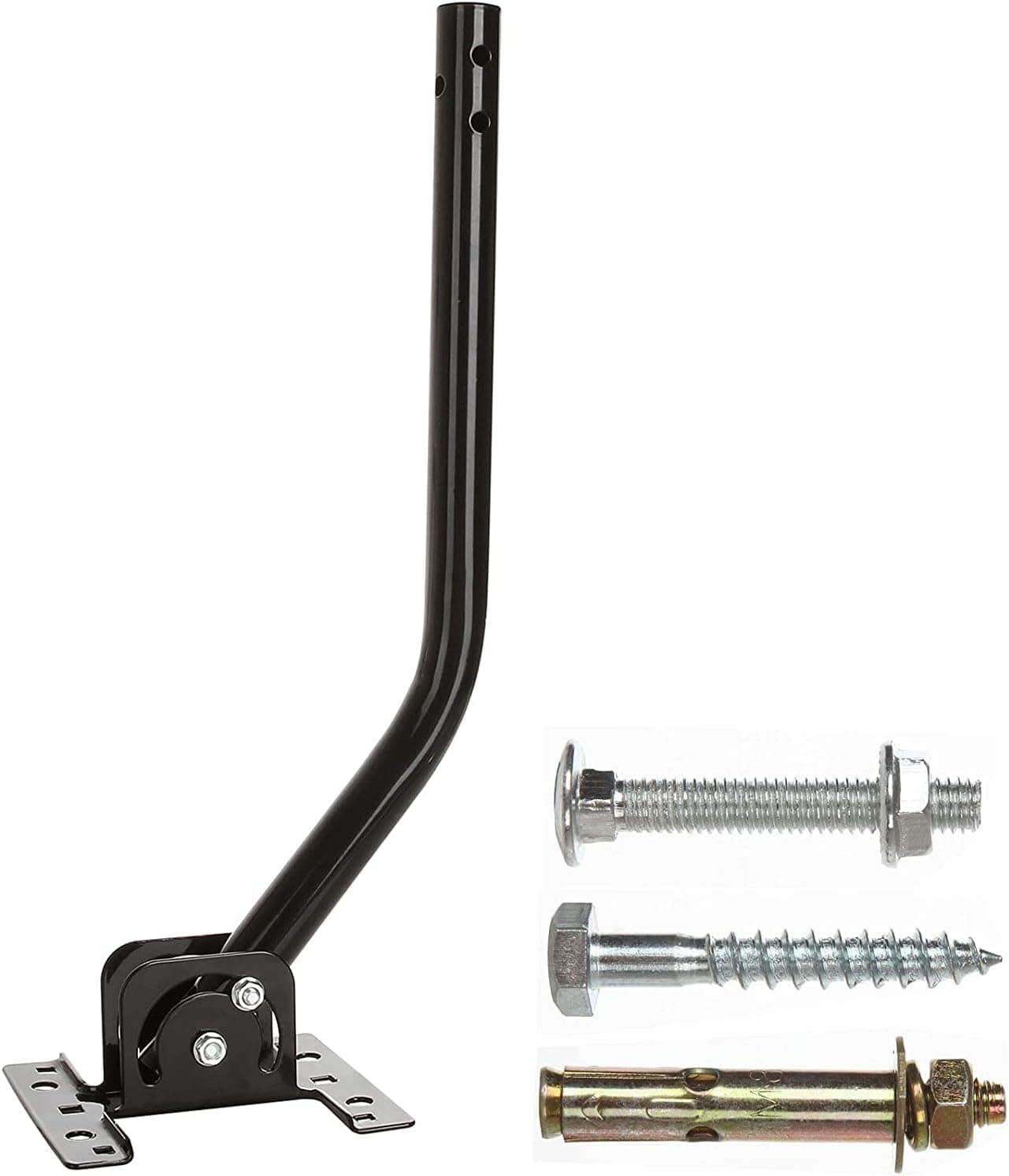 Adjustable Antenna Mount Pole Outdoor/Attic TV Weather Station mounting Pole, Weather Proof Weather Universal J Mount Brackets - Reversible, Easy Installation