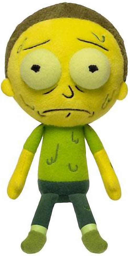 Funko Morty [Toxic]: Rick & Morty x Galactic Plushies Plush + 1 American Cartoon Themed Trading Card Bundle [29412]