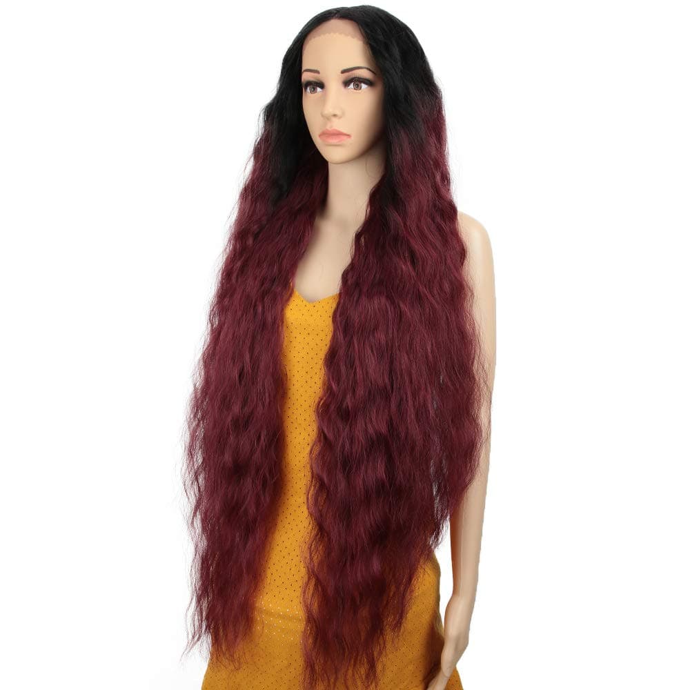 Wavy Lace Front Wigs for Women (black)