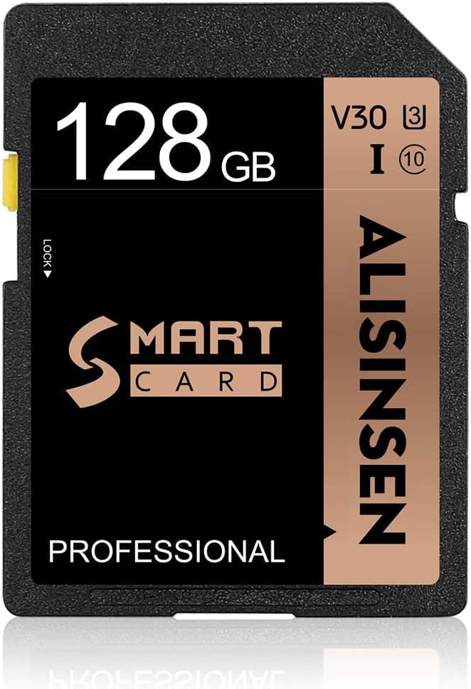 128GB SD Card Class 10 Flash Memory Card High Speed Security Digital Memory Card for Camcorders,Videographers&Vloggers(128GB)