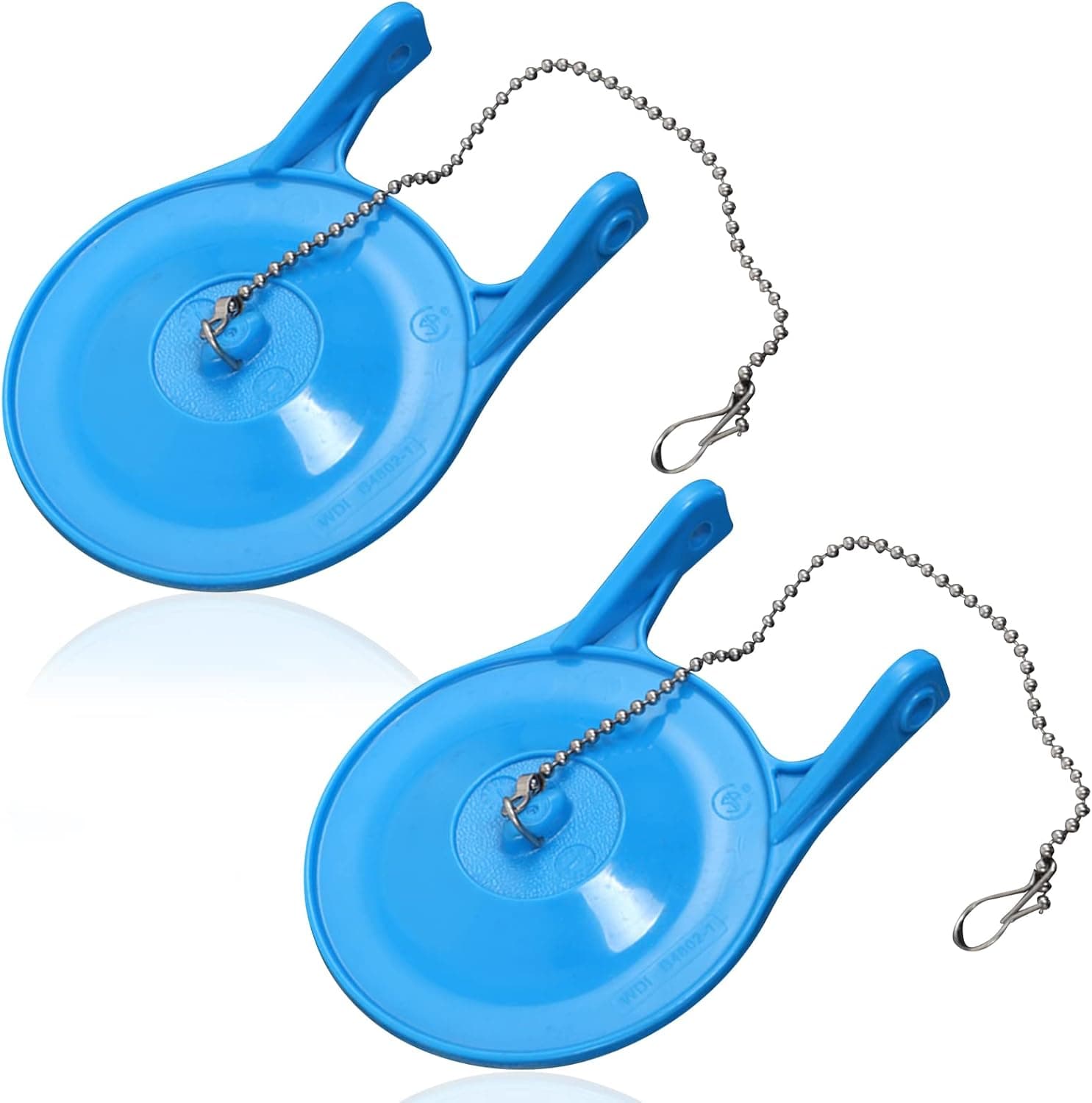 2 Pack Toilet Flapper Replacement, Compatible for Gerber 99-788, 3 Inch Toilet Tank Flapper Replacement Parts with Stainless Steel Chain Fits Most Toilets, Water Saving High Performance, Blue