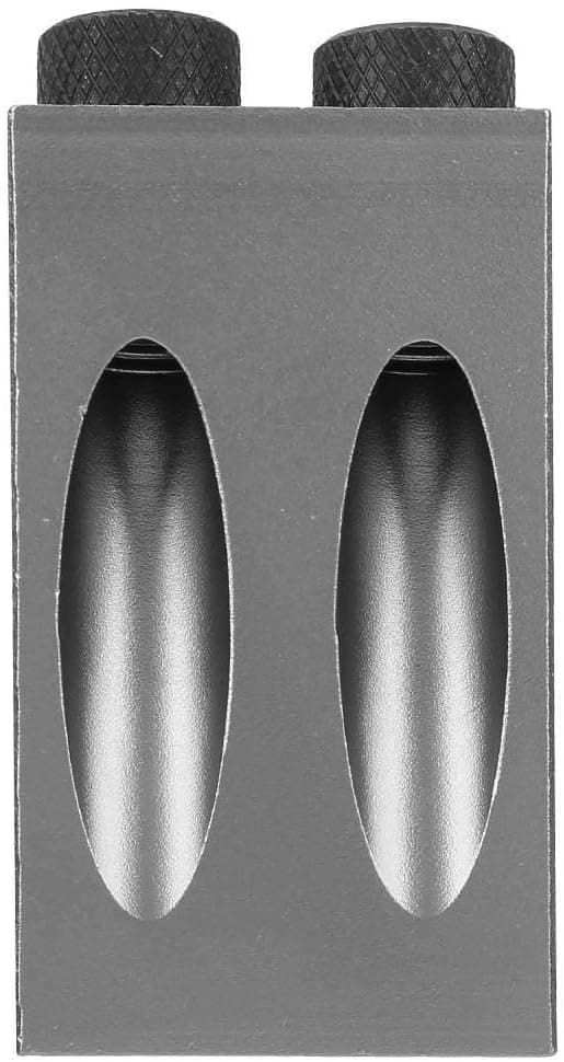 Pocket Hole Jig, 15 Degree Wood Oblique Drill Guide Stainless Steel Positioner 6mm Locator Kit Woodworking Tool for Industrial Outdoor Carpenter