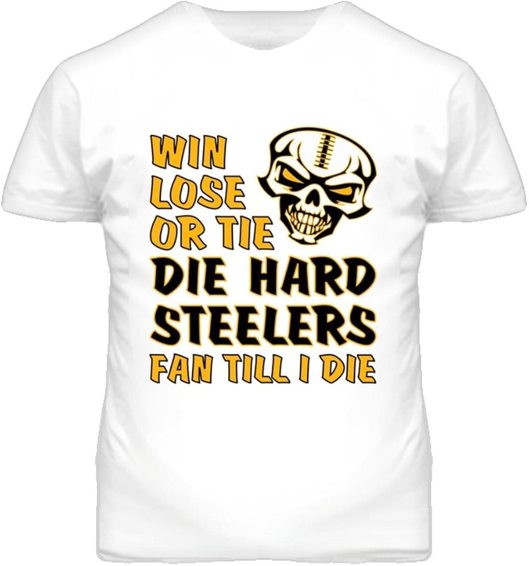 South Beach Men's Die Hard Steelers Fan Until I Die Football T-Shirt
