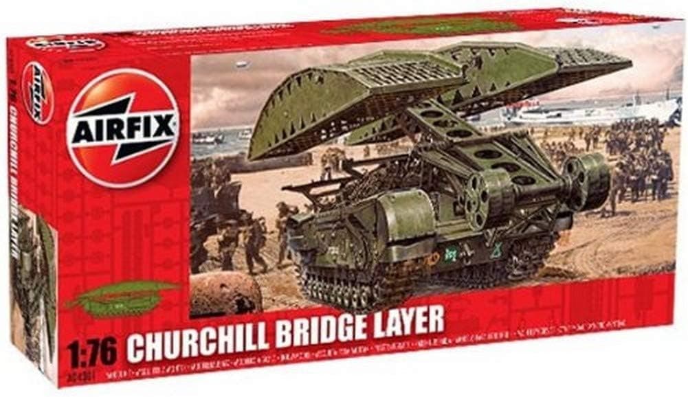 Airfix A04301 1:76 Scale Churchill Bridge Layer Military Vehicles Classic Kit Series 4