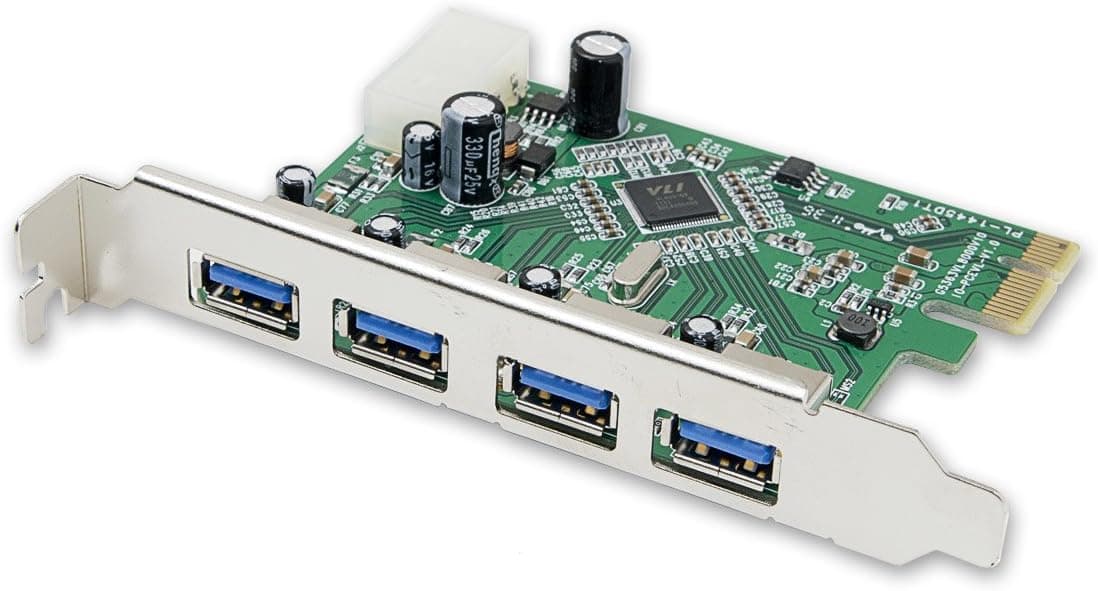 IO Crest 4 Port USB 3.0 PCI-Express x1 Controller Card SY-PEX20103