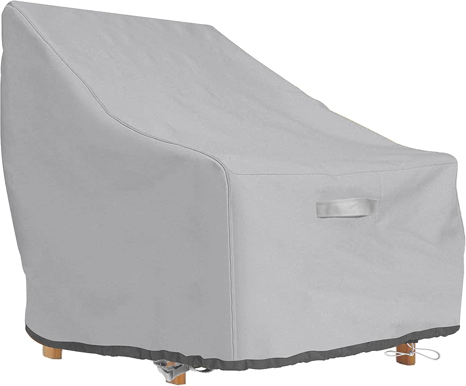 NarElect Patio Chair Covers, Lounge Deep Seat Cover, 32"x37"x32" Waterproof Anti-UV Heavy Duty 600D Oxford Fabric Outdoor Lawn Patio Furniture Covers, Gray