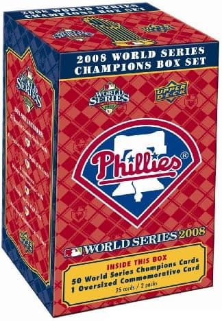 Philadelphia Phillies Upper Deck MLB 2008 World Series Champions Commemorative Box Set
