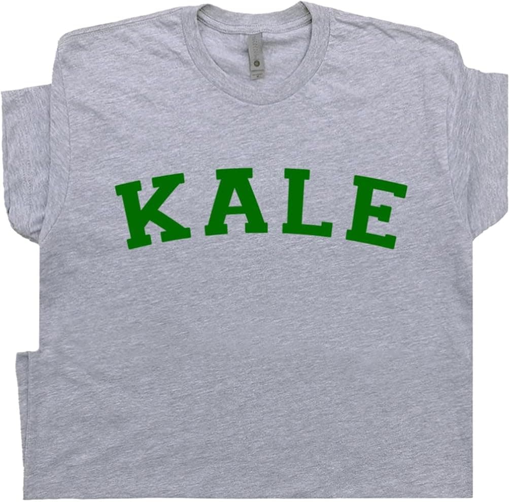 Kale T Shirt Retro Kale University Shirt Funny Vegetarian Shirts for Women Men Kids Cute Vegan Graphic Gardening Tee