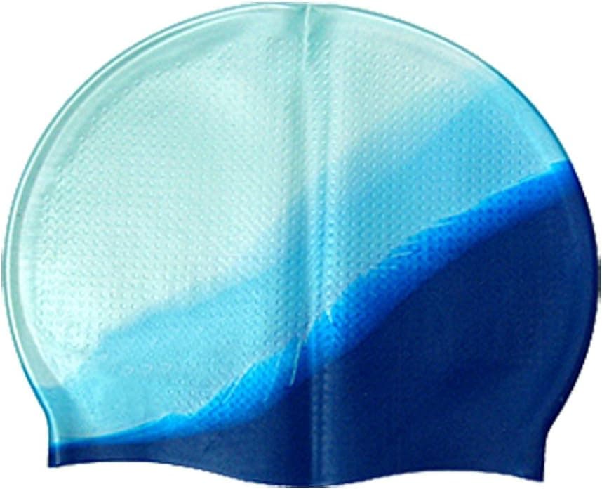 uxcell Silicon Durable Stretchy Sporting Skin Skidproof Swim Cap Blue