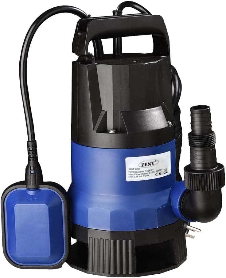 Super Deal 1/2HP Submersible Clean/Dirty Water Pump 2000GPH Swimming Pool Pond Flood Drain w/Float Switch and Cable